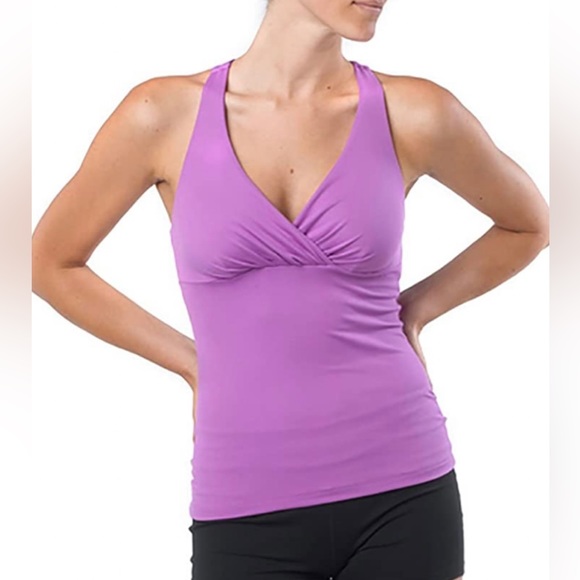 Prana Tops - Prana Kira Twist Back Purple Women's Tank Top Size Small